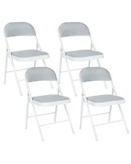 7H SEVEN HOUSE Lot de 2 chaises d'extérieur pliables sans accoudoirs