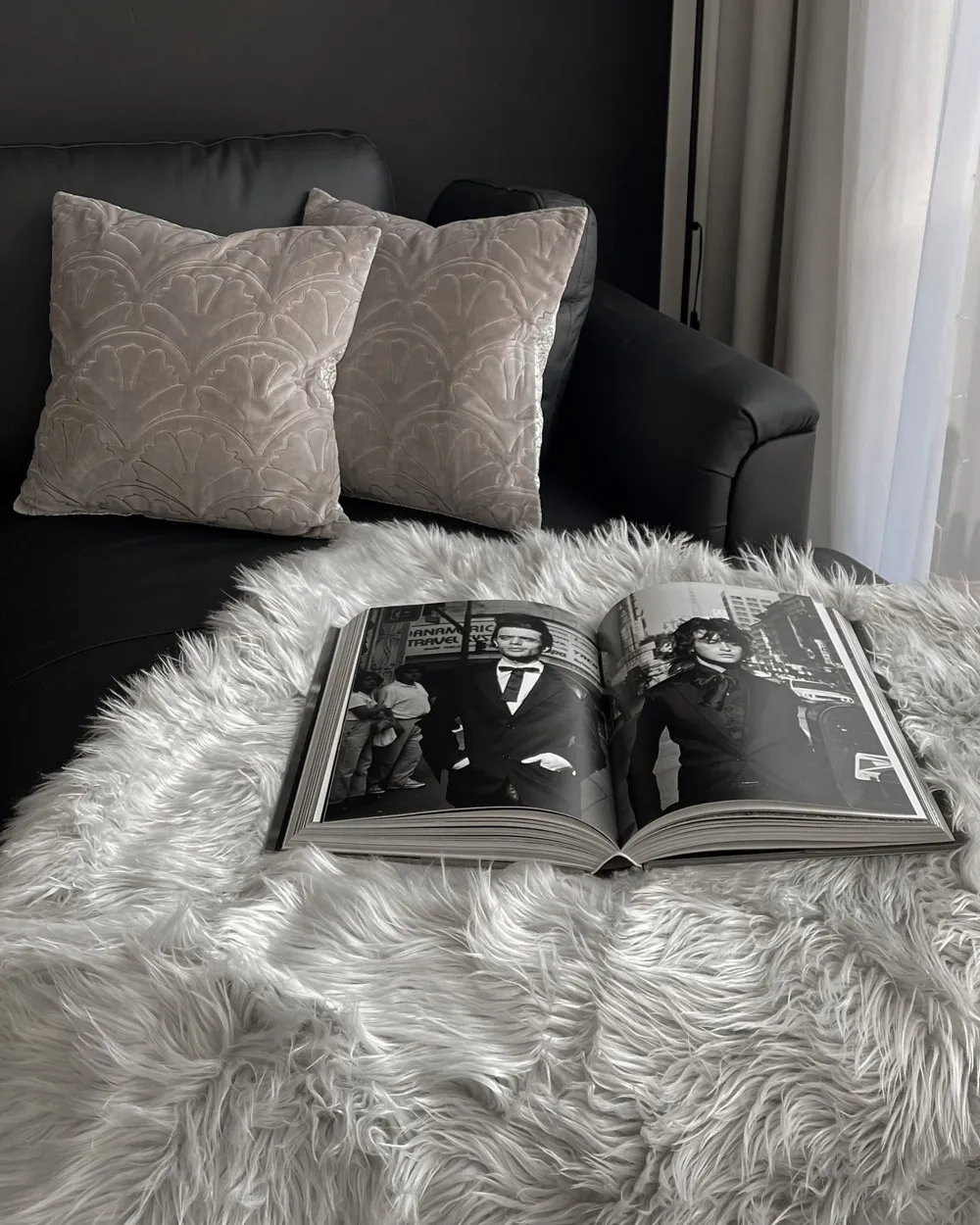 Set of Decorative Cushions GLORIOSA Cotton 45 x 45 cm Grey