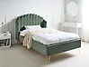 Bed Velvet AMBILLOU 120 x 200 cm (EU Small Double) Green