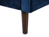 3 Seater Velvet Sofa Blue LOKKA_704405