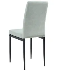 Set of 4 Dining Chairs RINER Fabric Light Green_1024499