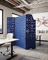Office Divider STARRY 240 x 180 cm Navy Blue_1177464