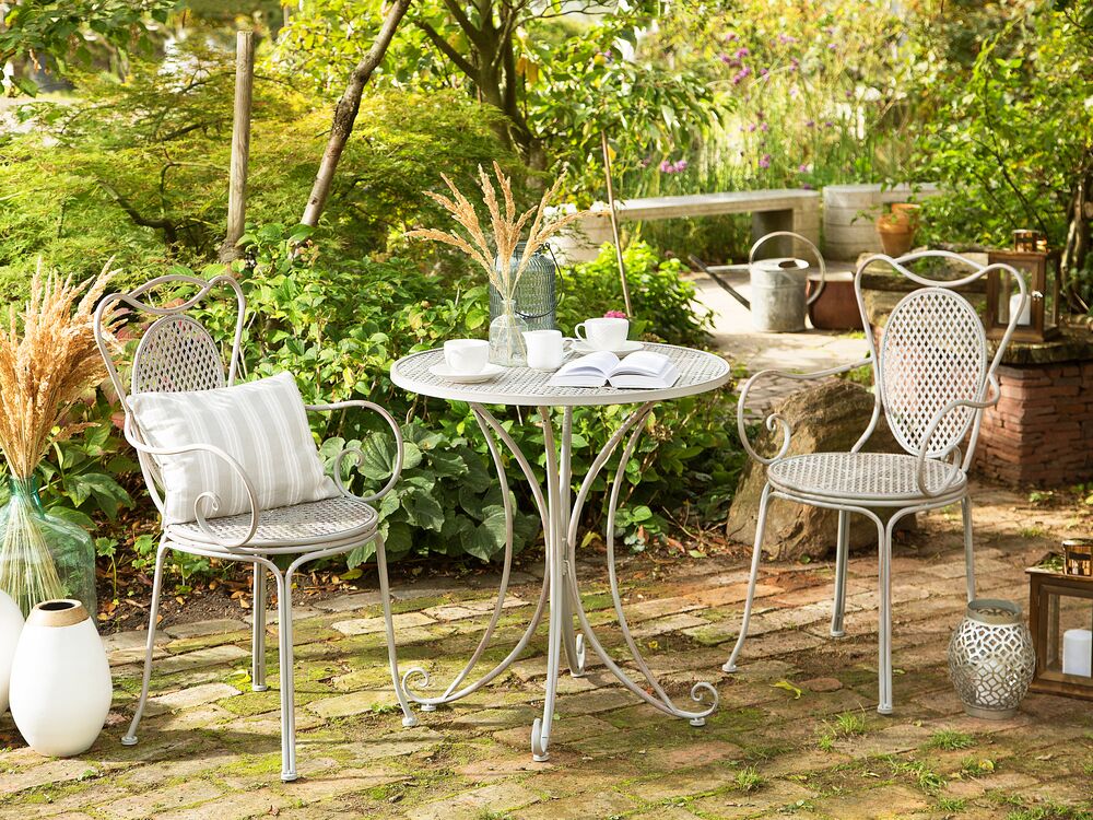 Grey metal garden table new arrivals