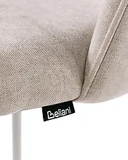 Set of 2 Dining Chairs COVELO Velvet Beige_1168835