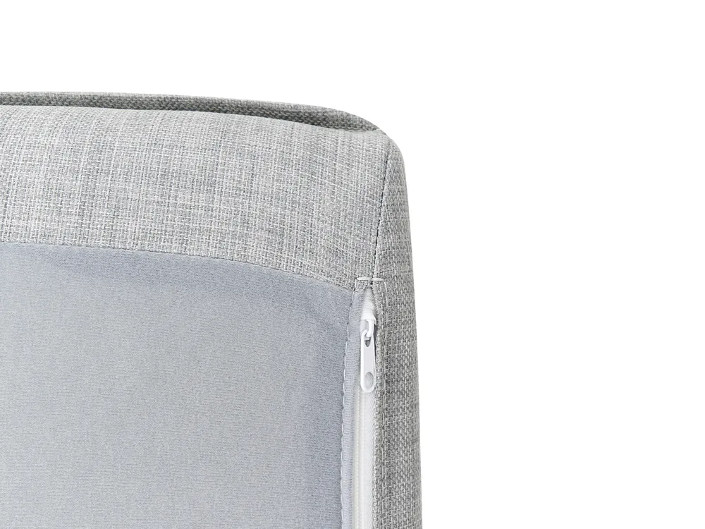 Corner Sofa 3 Seater ELVENES Fabric Light Grey Left Hand_1015542