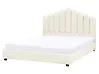 Bed Velvet VINCENNES 140 x 200 cm (EU Double) Off-White