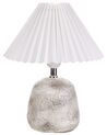 Sada 2 keramických stolních lamp šedé/bílé ZEYI_898535