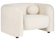 Living Room Set 4 Seater LEIREN Velvet Off-White_920778