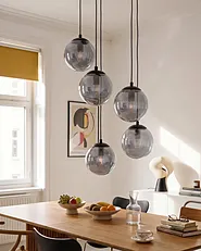 Lampa wisząca NOEL Szkło Czarny_1153848