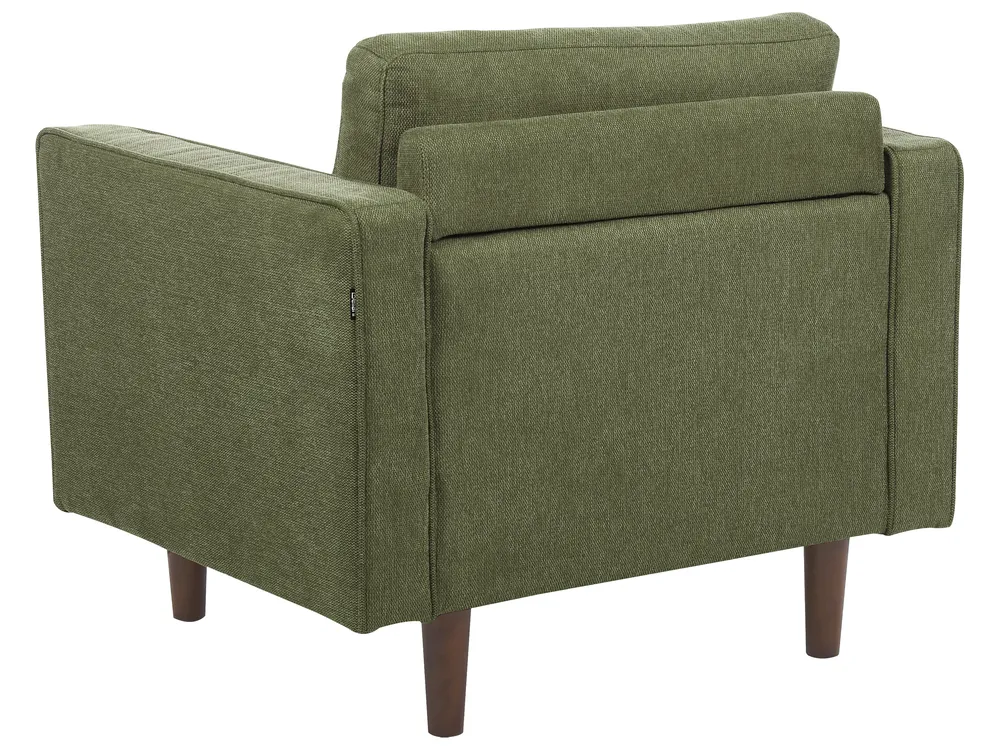 Living Room Set 6 Seater NURMO Fabric Dark Green_896062