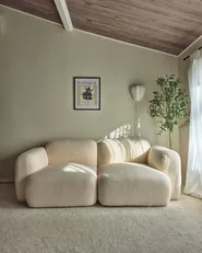 Sofa 3 Seater AFOSS Boucle Off-White_1036201