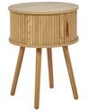 Round Bedside Table Light Wood SELAH_935540