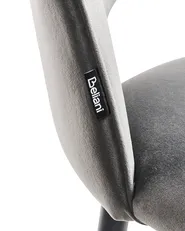 Set di 2 sedie da pranzo MAGALIA Velluto Grigio_767845