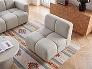 Sezione a 1 posto MAKSABERG Tessuto Beige_1161722