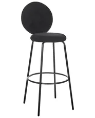 Set di 2 sedie alte EMERY Bouclé Nero_915929