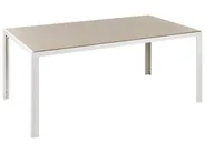 Garden Dining Set 6 Seater CATANIA Metal Beige_884116