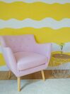 Fabric Armchair Pink DRAMMEN_827418