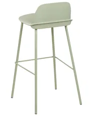 Conjunto de 4 bancos de bar MORA Verde claro_876361