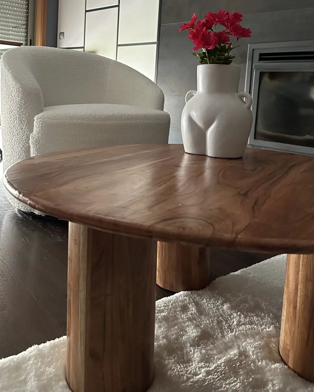 Coffee Table COLINA Acacia Wood Brown_907327