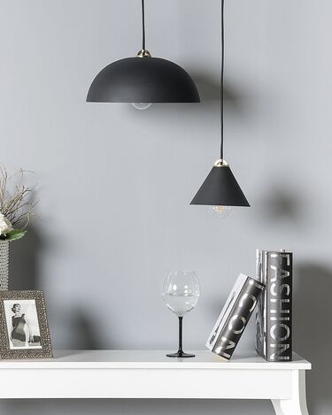 Metal Pendant Light Black TORDERA