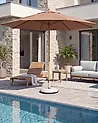 Market Parasol 270 cm TOSCANA Brown