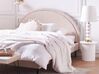 Čalouněná buklé postel 160 x 200 cm béžová MARGUT_903762