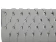 Bett mit Lattenrost Samtstoff AVALLON 160 x 200 cm Grau_694481