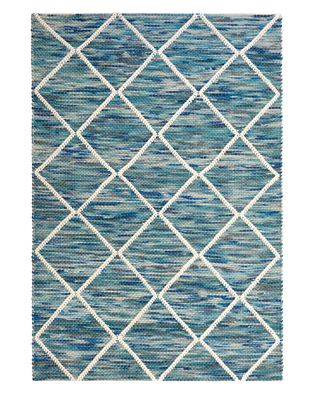 Rug BELENLI Blue 140 x 200 cm Wool_802984