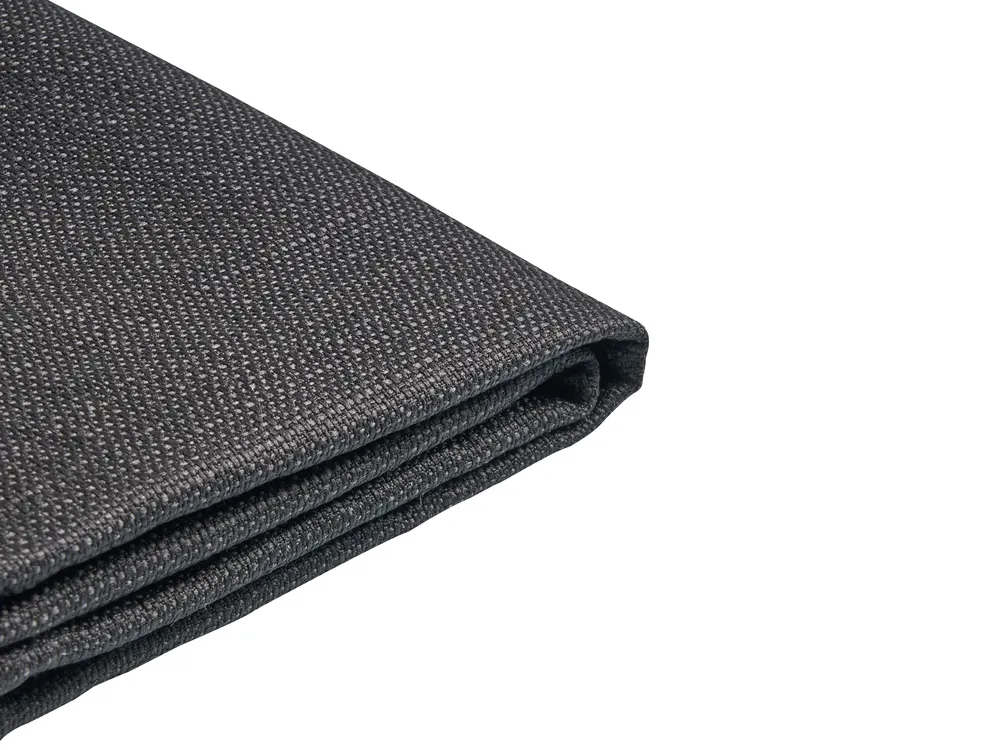 Lit avec sommier Tissu FITOU 140 x 200 cm Noir_875890