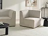 Corner Seat LEMVIG Corduroy Beige Left Hand