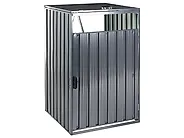 Abrigo para caixote do lixo 240 L PERINALDO Metal Cinzento grafite_1185003