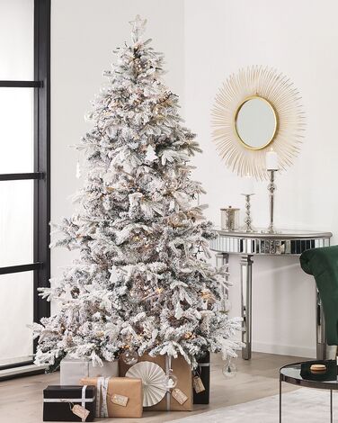 Snowy Christmas Tree 210 cm White TOMICHI 