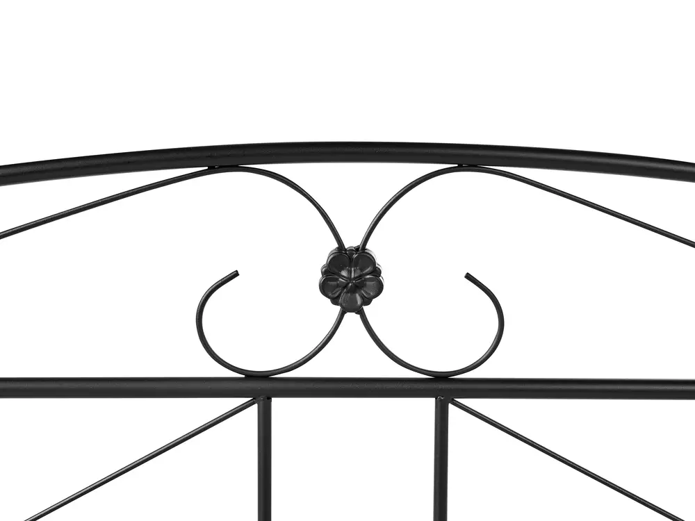 Bed Metal RODEZ 180 x 200 cm (EU Super King) Black_740647