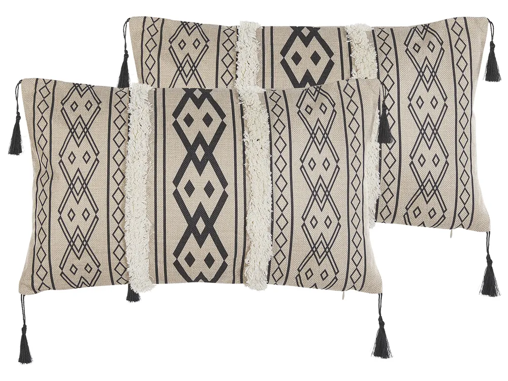 Federa Cuscino 30x50 Cm Con Albero Di Bufalo - Natale Stile Moderno - Arredo Divano E Soggiorno - 4