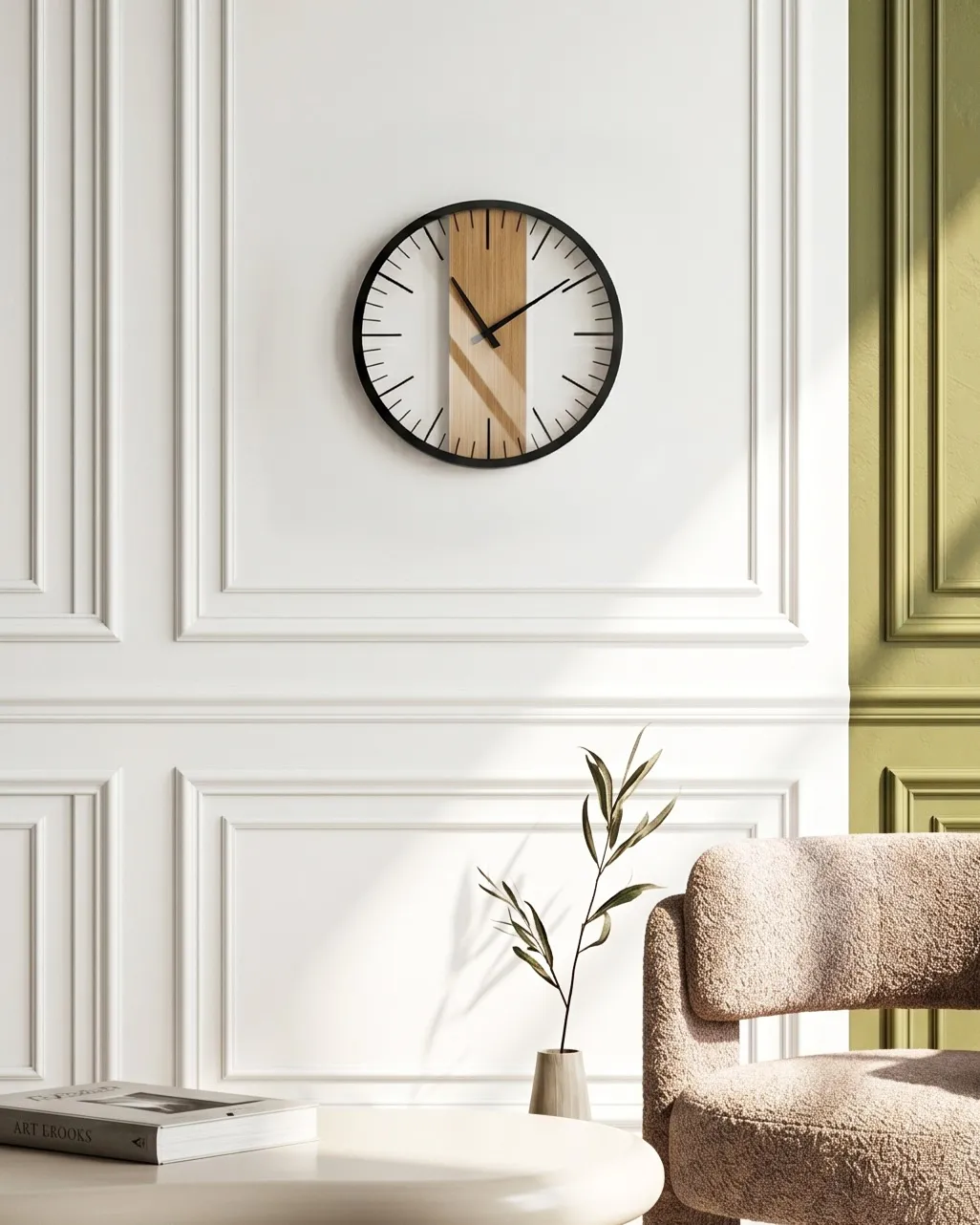Wall Clock VILLORA 38 cm Brown/ Black_827750