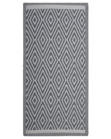 Tappeto da esterno grigio chiaro 90 x 150 cm SIKAR
