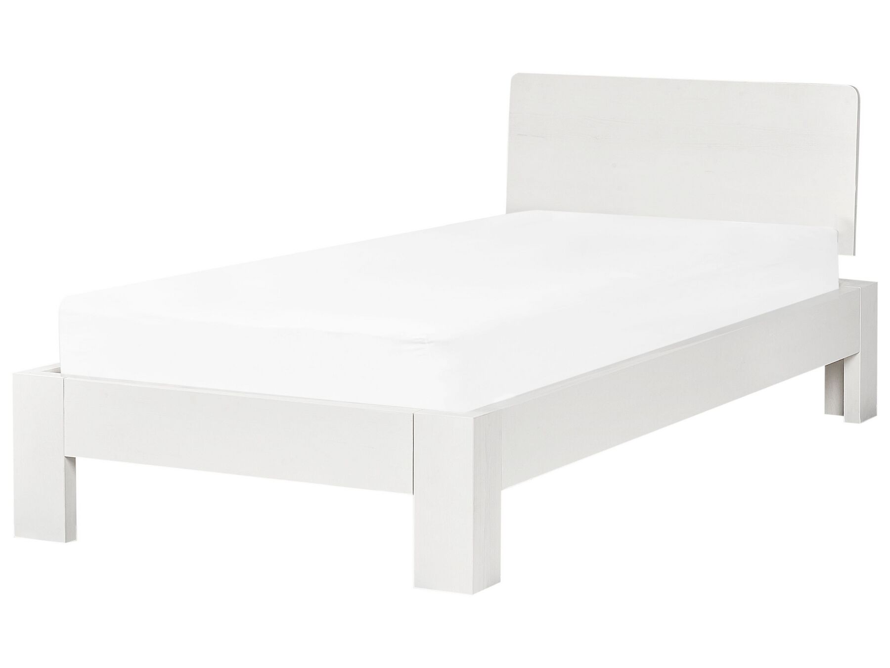 Wooden EU Single Size Bed White ROYAN_925879