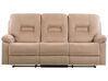 Velvet LED Electric Recliner Living Room Set with USB Port Beige BERGEN_835344