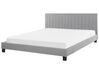 Letto Matrimoniale King Size Grigio Chiaro 180 x 200 cm POITIERS_793082