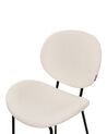 Set of 2 Boucle Bar Chairs White LUANA_886379