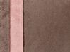 Lot de 2 coussins décoratifs avec motif rayé en velours marron 35 x 60 cm CRODYLINE_914040