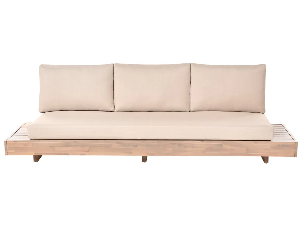 Set da giardino con tavolo 5 posti MARETTIMO Legno di acacia certificato Beige_1154143