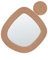 Boucle Wall Mirror 79 x 80 cm Light Brown EPIRY_914826