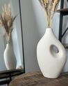 Porcelain Flower Vase 32 cm White KOMOTINI_921433