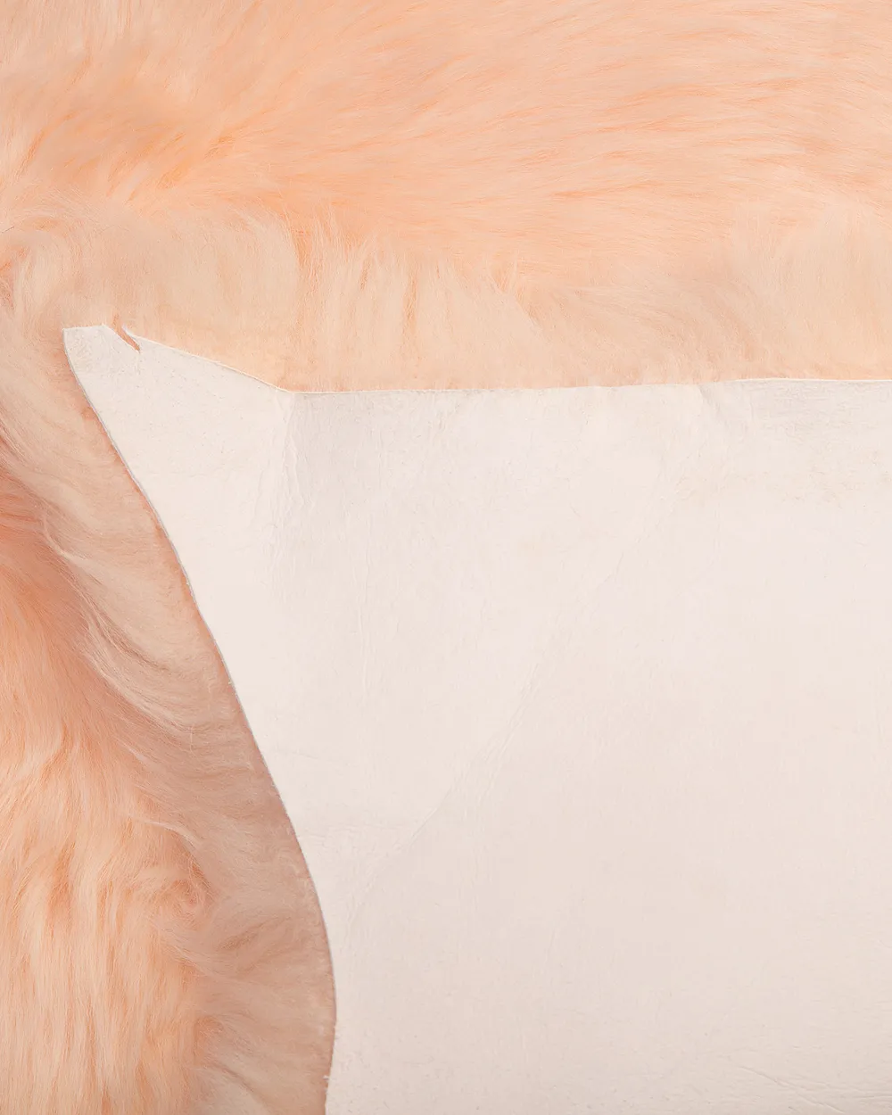 Sheepskin Rug ULURU Peach Pink 65 x 110 cm_704815