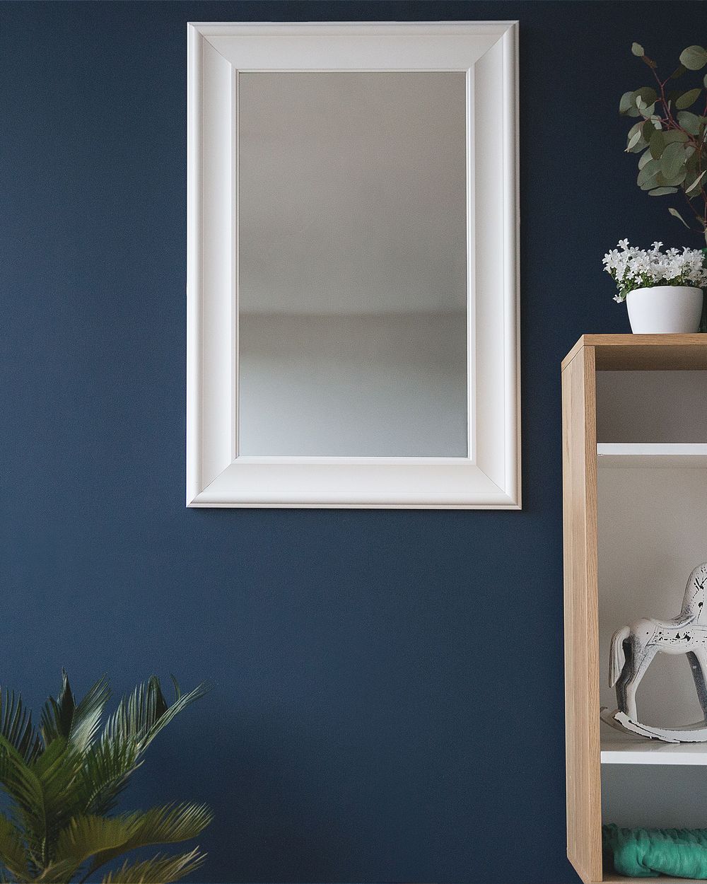Zrkadlo LUNEL 60 cm 90 cm Biela