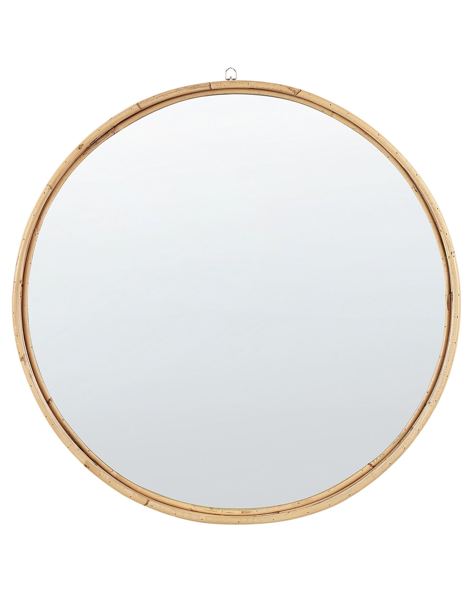 Nástěnné ratanové zrcadlo ø 60 cm přírodní BARUNG_827875