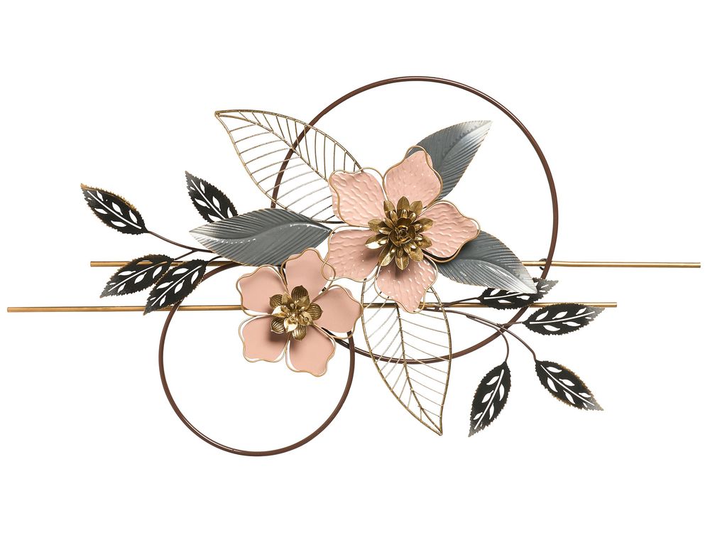 Decorațiune de perete Floare BERKELIUM Metal 93 cm Multicolor