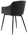 Set of 2 Dining Chairs Black FONDA_775268