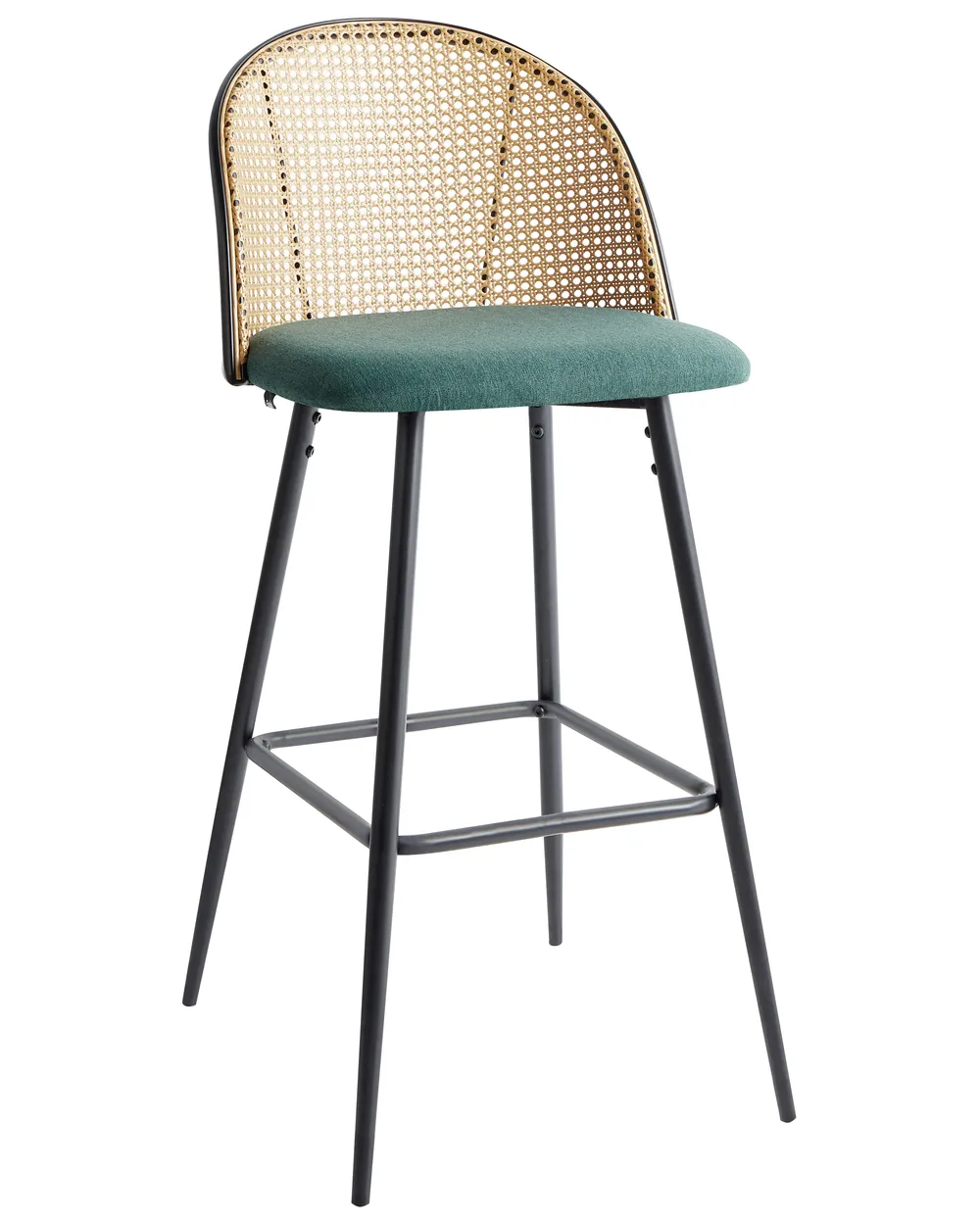 Set of 2 Bar Chairs CORNELL Metal Green_970235